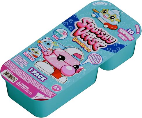 Snackipoos 1‑Pack – Collectible Squishy Making Kit for Kids 5 Years and Up, Starter Kit with Reusable Mould, Glitter & 4 Style & Swap Character Accessories in Kuwait