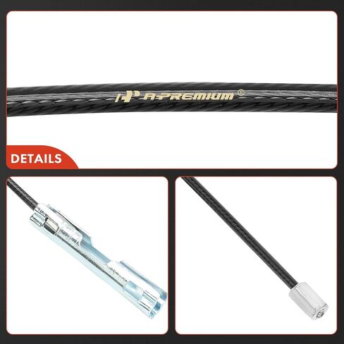 A-Premium Intermediate Side Parking Brake Cable Assembly Compatible with Chevrolet, GMC Models: Silverado 3500 HD 2011-2013/2015-2019, Sierra 3500 HD 2011-2013/2015-2019 in Kuwait