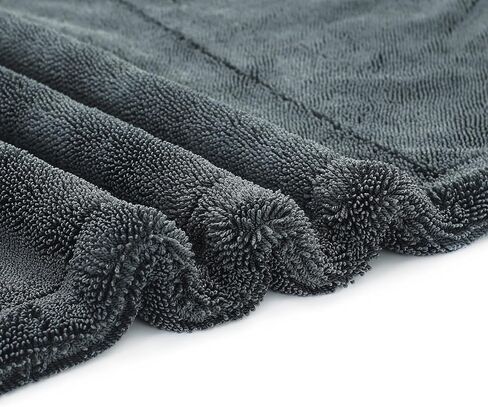 The Boss XL Drying Towel, 24" x 36" Twisted Loop Microfiber, 1400 GSM, Ultra Absorbent Premium Car Drying Towel for Cars, Trucks, SUVs, RVs and Motorcycles in Kuwait