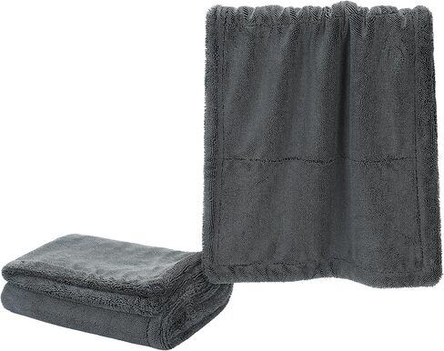 The Boss XL Drying Towel, 24" x 36" Twisted Loop Microfiber, 1400 GSM, Ultra Absorbent Premium Car Drying Towel for Cars, Trucks, SUVs, RVs and Motorcycles in Kuwait