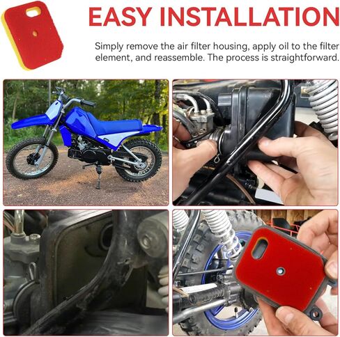استبدال فلتر الهواء الرغوي لفلتر Uni NU-3264ST المتوافق مع دراجات Yamaha PW50 1981-2009، 2012-2025، عنصر مرشحات الهواء الإسفنجية PW50 in Kuwait