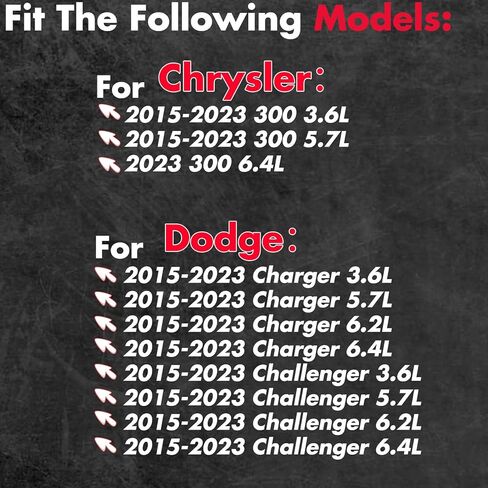 حل دعم المحمل المركزي 52123980AD لعام 2015-Up Dodge Charger Challenger Chrysler 300 Scat Pack Hellcat 394 RWD & AWD V6 & V8 جميع الديكورات، أسود، فولاذ ملفوف على البارد شديد التحمل in Kuwait