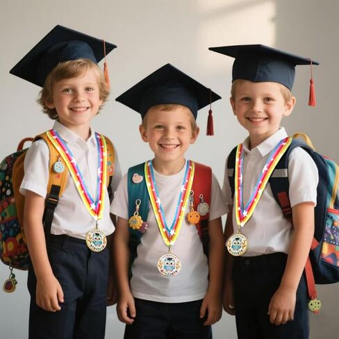 Kindergarten Graduation Gifts for Boys - Preschool Graduation Medal with Neck Ribbon, Pre k Graduation Gifts for Kids, Preschool Kindergarten Graduation Decorations Students Award Medallion Supplies in Kuwait
