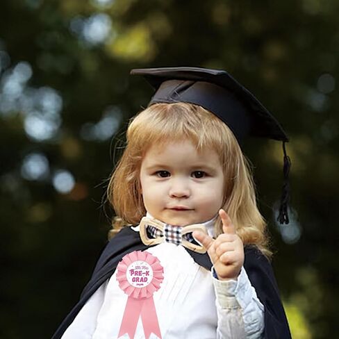 Little Miss Pre-k Grad Tinplate Badge Pin, Preschool Graduation Button for Girl, Kindergarten Brooch Pin, Pink Rosette Preschool Graduation Award Ribbon, 2026 Graduation Party Favors in Kuwait