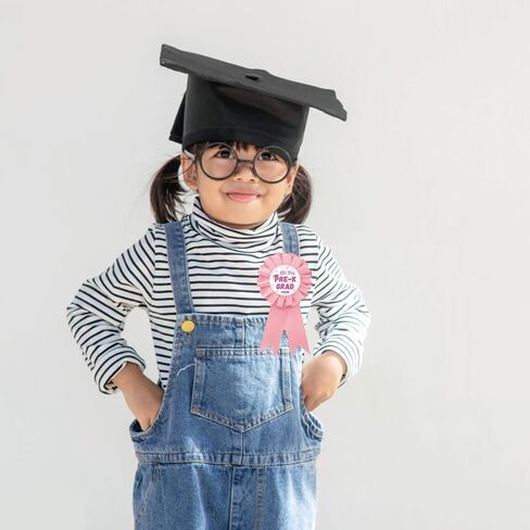 Little Miss Pre-k Grad Tinplate Badge Pin, Preschool Graduation Button for Girl, Kindergarten Brooch Pin, Pink Rosette Preschool Graduation Award Ribbon, 2026 Graduation Party Favors in Kuwait