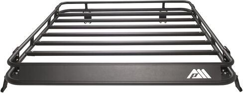 Paramount 81-20801 Short Roof Rack Cargo Basket with Wind Deflector Fit for 2018-2021 Wrangler JL in Kuwait