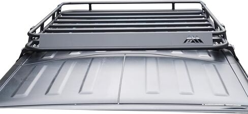 Paramount 81-20801 Short Roof Rack Cargo Basket with Wind Deflector Fit for 2018-2021 Wrangler JL in Kuwait