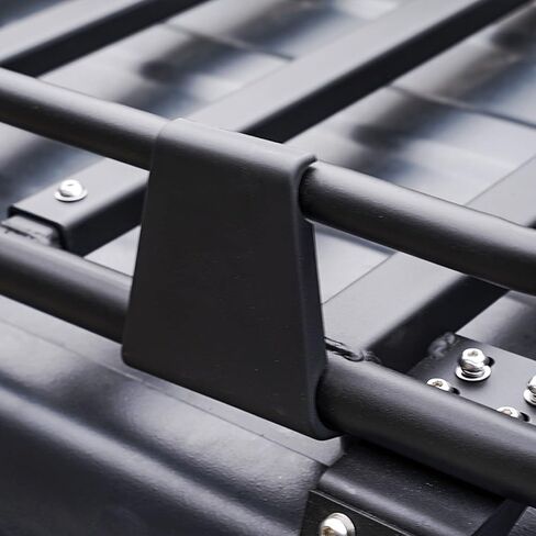 Paramount 81-20801 Short Roof Rack Cargo Basket with Wind Deflector Fit for 2018-2021 Wrangler JL in Kuwait