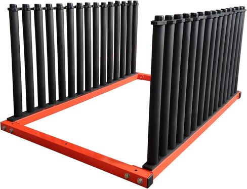 Windshield Rack Glass Storage Organizer, 14 Slot Windshield Stand Glass Holder Glass Rack for Truck Bed Mounting Rubber Pad and Foam Sleeves for Auto Glass Transportation in Kuwait