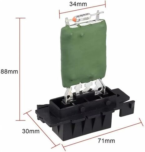 Car Resistor Blower Fan Heater Resistor Compatible with Opel Corsa D Mk3 13248240 Car Heater Motor Blower Resistor in Kuwait