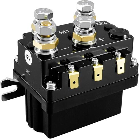 12V 450A DC Winch Motor Reversing Solenoid Relay Switch Fit for Albright Truck ATV SUV Snow Plow Spreader Windlasses Hydraulic Pump Reversible Motor in Kuwait