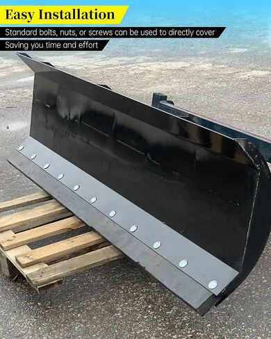 حافة قطع محراث الثلج من البولي يوريثين مقاس 48 × 4 × 3/4 بوصة مناسبة لجرارات ATV وأجهزة التوجيه المنزلقة وUTVs حافة قطع دافعة الثلج، شفرة بديلة شديدة التحمل لمحراث شفرة الثلج الأمامي in Kuwait