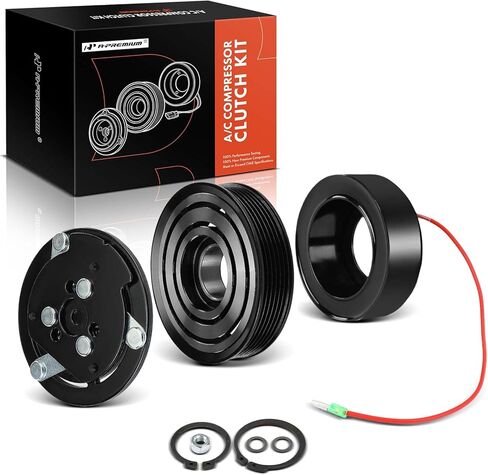 طقم قابض ضاغط مكيف الهواء A-Premium متوافق مع Jeep Cherokee 1997 1998 1999 2000 2001، Wrangler TJ 1997-1999 & Dodge Dakota 1996-2002، 2.5L 4.0L in Kuwait