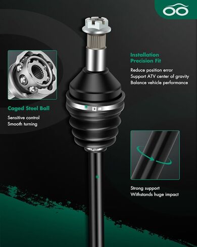 SCITOO CV Axle Shaft Assembly Front Left Right for Arctic Cat Wildcat 1000 2012-2015,for Arctic Cat Wildcat 4 1000 2013-2014, 4X 1000 2014-2016, Wildcat X 1000 2013-2016 1502-774 in Kuwait