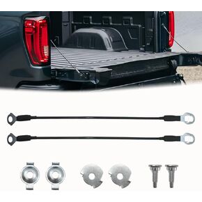 2 PCS Tailgate Support Cable Compatible with F150 2004-2014 and Lincoln Mark LT 2006-2008，24 1/2 Inch Tailgate Lift Support Cable, Lift Gate Support Straps Pickup Replace 4L3Z-5443052-AA in Kuwait