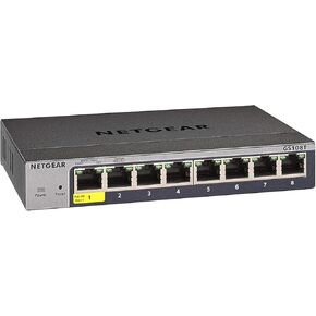 محول NETGEAR الذكي ذو 24 منفذًا لشبكة جيجابت إيثرنت (GS724T) - إدارة سحابية اختيارية مُدارة لمدة عام واحد، مع 2 x 1G SFP، سطح المكتب أو حامل الحامل، وحماية محدودة مدى الحياة in Kuwait