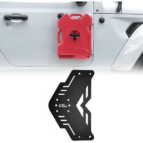 دعامة يمكن تركيبها على الغاز من JOYTUTUS متوافقة مع 2007-2026 Wrangler JK JL & Gladiator JT، مجموعة لوحة دعم مثبتة على باب الوقود، تحتوي على 2 جالون من علب الغاز in Kuwait