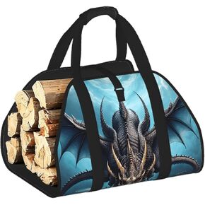 Flying Dragon Firewood Carrier Bag-Heavy Duty Canvas Log Tote, Waterproof Wood Hauler With Padded Handles in Kuwait