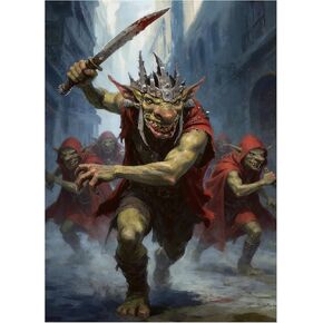 أكمام بطاقات Katomula 100 MTG مع 100 كم داخلي، وأكمام فنية خلفية مزخرفة، تناسب البطاقات ذات الحجم القياسي - Goblin Boss in Kuwait
