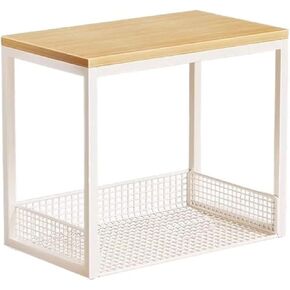 Bookcase Tabletop Double Layer Iron Bookshelf Office Document Organizer Shelf Modern in Kuwait