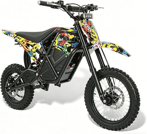 Evoltrix Electric Dirt Bike for Adults & Teens, 3500W Peak Motor, 48V 23Ah Battery, 38MPH Max Speed, 45 Miles Range, Off-Road E Dirt Bike with Hydraulic Brakes, Dual Suspension & Fat Tires in Kuwait