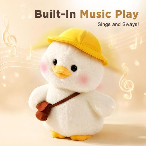 iPlay، iLearn Baby Duck Talking Toy، حيوان محشو فخم تفاعلي للأطفال الصغار، لعبة بطة صغيرة تغني وتكرار الرأس، هدية عيد ميلاد لطيفة من 12 إلى 18 شهرًا من عمر 1 إلى 2 3 أعوام in Kuwait