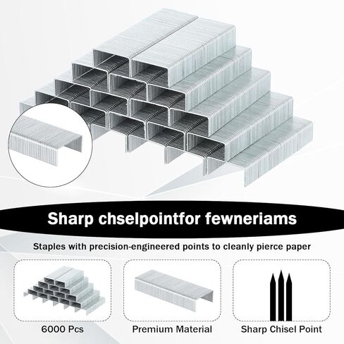 10 Pcs Metal Desktop Stapler Bulk, Heavy Duty Black Staple for Desk Office with 6000 Staples 25 Sheet Capacity for Office School in Kuwait
