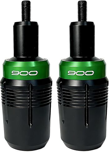 Green Frame Sliders for Kawasaki Z900/Z900RS/Z900SE (2017-2025) - CNC Aluminum Motorcycle Crash Protector Engine Guard Falling Protection in Kuwait