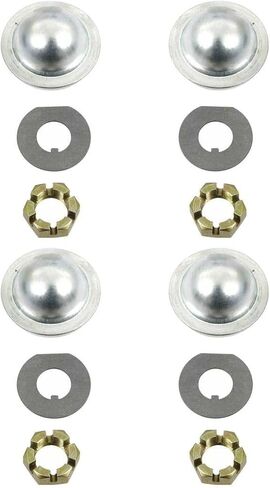 2 Set of - Spindle Nut Cap Washer Set Left Right Front for Grand Prix for Firebird for Catalina for Bonneville for Impala for El Camino for Caprice for Camaro for Bel Air in Kuwait