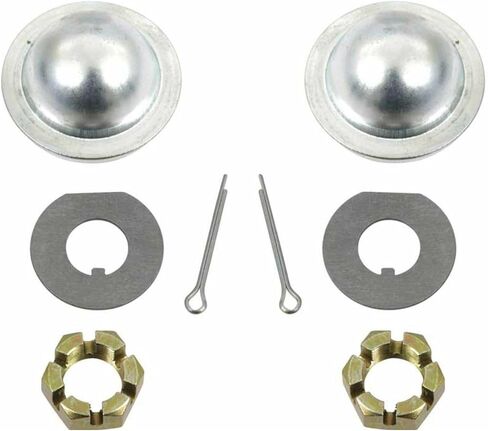 2 Set of - Spindle Nut Cap Washer Set Left Right Front for Grand Prix for Firebird for Catalina for Bonneville for Impala for El Camino for Caprice for Camaro for Bel Air in Kuwait