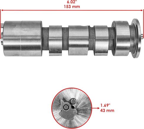 Caltric Camshaft And Intake Exhaust Rocker Arm Kit Compatible with Polaris Scrambler 500 4X4 1998-2011 in Kuwait