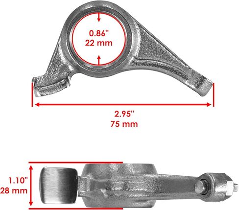 Caltric Camshaft And Intake Exhaust Rocker Arm Kit Compatible with Polaris Scrambler 500 4X4 1998-2011 in Kuwait