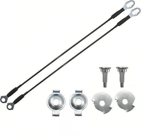 2 PCS Tailgate Support Cable Compatible with F150 2004-2014 and Lincoln Mark LT 2006-2008，24 1/2 Inch Tailgate Lift Support Cable, Lift Gate Support Straps Pickup Replace 4L3Z-5443052-AA in Kuwait