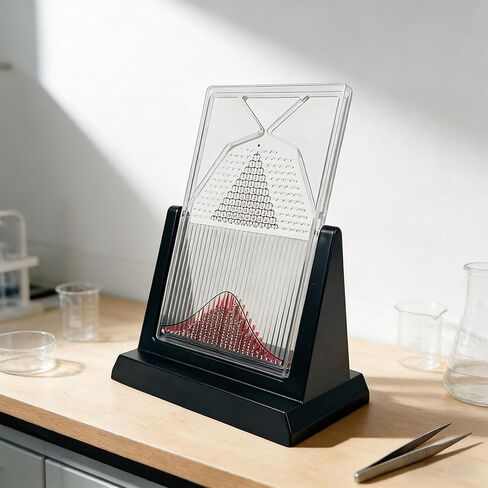 Desk Galton Board Probability Demonstration model, Probability Demonstrator, Probability Teaching Demonstration with Curve, Random Distribution,Inspire Curiosity, for Physics Education(4.7 * 6.7 in) in Kuwait
