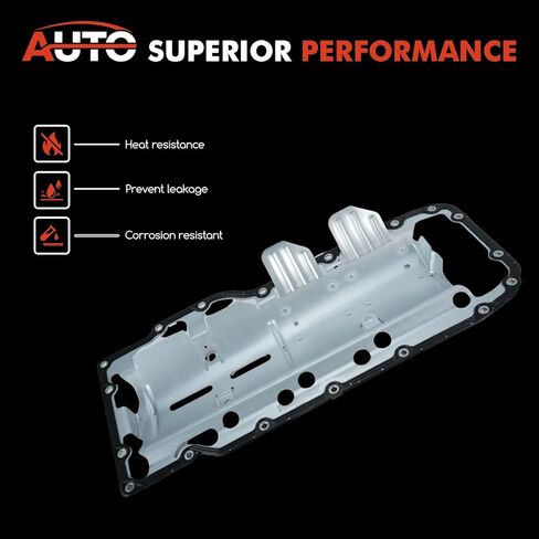 Engine Oil Pan Gasket Compatible with Chrysler Aspen Dodge Dakota Durango Ram 1500 Jeep Commander Mitsubishi Raider Ram Dakota V8 4.7L Replace OS30709R in Kuwait