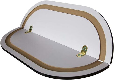 حافظة Vispronet PVC الصلبة مع عجلات وغطاء قابل للإزالة - الأبعاد الداخلية هي 26.5 بوصة × 30.5 بوصة × 11 بوصة - تزن 37 رطلاً وتقف بطول 39 بوصة - تأتي مع سطح طاولة قابل للطي ومصفح بالخشب الفاتح in Kuwait