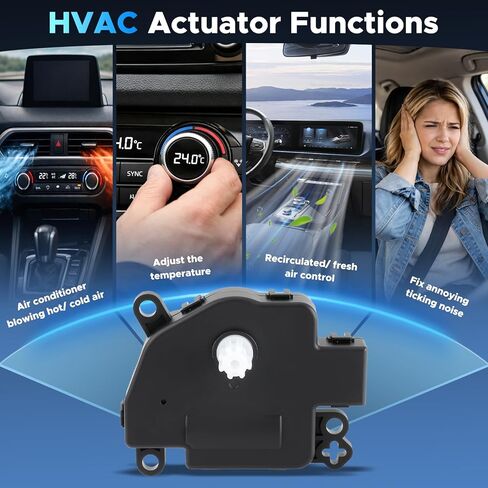 مشغل باب مزيج سخان HVAC متوافق مع كرايسلر 200 2011-2014، سيبرينغ 2007-2010، لدودج أفينجر 2008-2014، دورانجو 08-2009، رحلة 09-2018، لسيارة جيب كومباس باتريوت 10-17 رئيسي 68018109AA in Kuwait