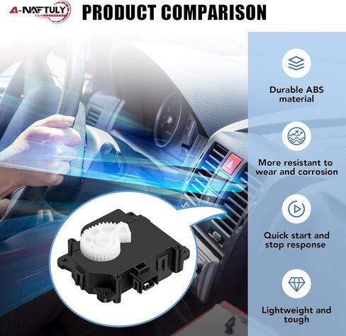 محرك باب مزيج HVAC يناسب 2011-2016 Toyota Sienna، Highlander، 2007-2011 Camry، 2005-2018 Avalon، 2009-2016 Venza، Lexus RX350، ES350، محرك محرك باب الهواء السخان، 604-906، 8710607120 in Kuwait