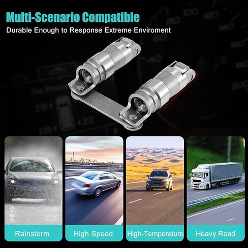 AULINK (OEM Parts) Hydraulic Roller Valve Lifters For Ford Small Block SBF 302 221 255 260 289 V8 351W 351C 351M 400M Hydraulic Roller Cam Kit in Kuwait