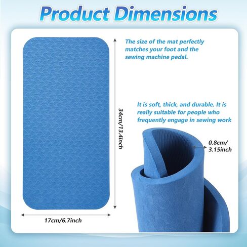Sewing Machine Pad, Sewing Machine Foot Pedal Non Slip Pad, Waterproof Easy to Clean, Quilting Supplies Accessories in Kuwait