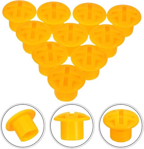 SUPVOX 10pcs Slide Fixing Screw Caps for Play Equipment, Plastic Replacement Screw Covers 1.5cm Inner Diameter, Safety Accessories for Slides and Outdoor Playground Use in Kuwait