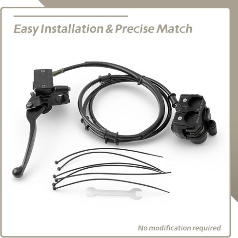 Mini Bike Rear Hydraulic Disc Brake Kit 7/8 Left Brake Master Cylinder Replacement for Coleman B200RSV B200 200cc for Mega Moto B212 Minibike, 67" Hose 7/8" 22 mm Left Brake Lever Parts in Kuwait