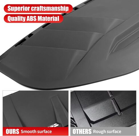 Hood Air Intake Vent Scoop Cover for Ford Bronco 2021-2026 2/4 Door, Matte Black ABS Plastic Hood Decoration for Ford Bronco2021 2022 2023 2024 2025 2026(Not Suitable for Ford Raptor and Sport Models) in Kuwait