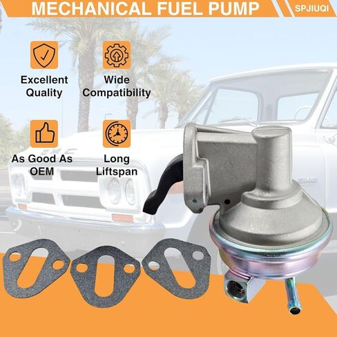 Mechanical Fuel Pump M4685 SP1009MP MF0049 40725 530-8040 2960227 68561 Fits 1967-1987 Chevrolet GMC Pontiac Buick Oldsmobile Checker 4.4 5.0 5.3 5.4 5.7 6.6L 267 305 307 327 350 400 402 V8 in Kuwait