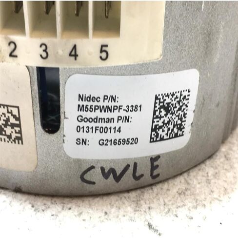 بديل لوحدة SELECTECH M55PWNPF-3381 ECM فقط 1HP 120V 0131F00171 CWLE مستعملة #W598 #مستعملة #مختبرة in Kuwait