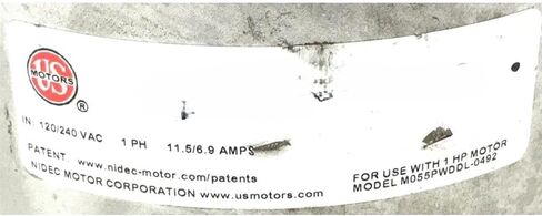 Replacement for NIDEC M055PWDDL-0492 ECM Module ONLY 1HP 120/240VAC CW LE VER 20 Used #Z859 Compatible with M055PWDDL-0492. in Kuwait