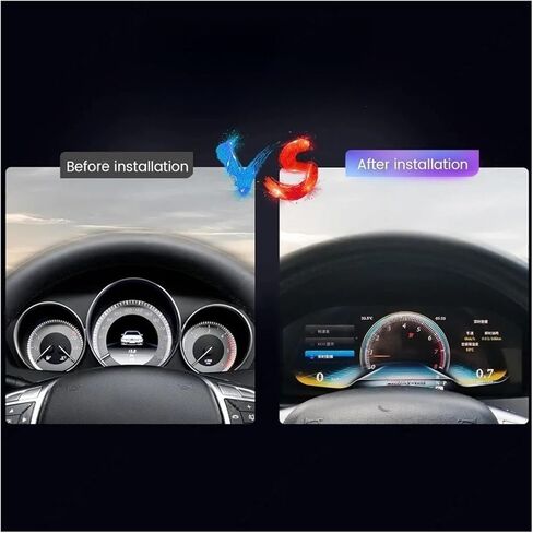 Linux Compatible For Benz C Class W205 GLC X205 2015-2018 NTG5.0 Car LCD Digital Dashboard Panel Instrument Cluster Cockpit Speedometer in Kuwait