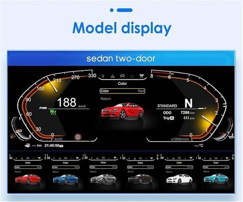 12.3INCH Digital Instrument Panel Compatible For BMW 3 4 F30 F31 F32 F33 F34 F36 2013 NBT 1920 * 720 LCD Dashboard Cluster Virtual Cockpit in Kuwait