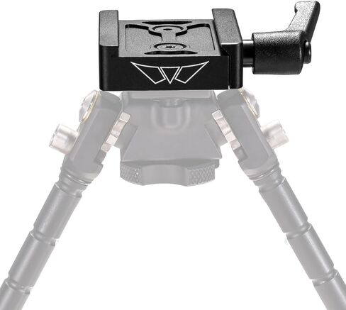 WARNE 7955M ARCA Rail Adapter, Atlas®, Toolless, Aluminum, Fits Atlas Bipods, Black in Kuwait