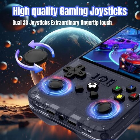 R36MAX Retro Handheld Game Console – 18,000+ Classic Games, 4.0" IPS Display, Linux System, 64GB Storage – Your Retro Gaming Console and The to Relive Timeless Classics.(Black) in Kuwait